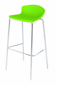 Дизайнерски бар стол зелен